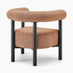 Mirabel Orange Fabric Accent Tub Chair