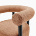 Mirabel Orange Fabric Accent Tub Chair