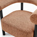 Mirabel Orange Fabric Accent Tub Chair