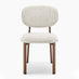 Santorini Round Wood Effect Dining Table 4 Light Grey Mirelle Chairs