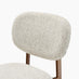 2x Mirelle Grey / Beige Fabric Dining Chairs Bronze Legs