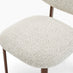 2x Mirelle Grey / Beige Fabric Dining Chairs Bronze Legs