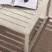 Montenegro White Metal & Taupe 6 Seat Corner Garden Sofa Set