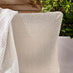 Montenegro White Metal & Taupe 6 Seat Corner Garden Sofa Set