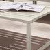 Montenegro White Metal & Taupe 6 Seat Corner Garden Sofa Set