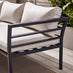 Montenegro Grey Metal & Light Grey 6 Seat Corner Garden Sofa Set