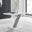 Monza Rectangular White and Grey High Gloss 4 Seater Dining Table
