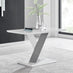 Monza Rectangular White and Grey High Gloss 4 Seater Dining Table