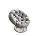 Grey Rattan Garden Papasan Moon Chair