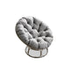 Grey Rattan Garden Papasan Moon Chair