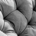 Grey Rattan Garden Papasan Moon Chair