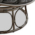 Grey Rattan Garden Papasan Moon Chair