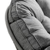 Grey Rattan Garden Papasan Moon Chair