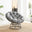 Grey Rattan Garden Papasan Moon Chair