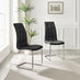 2x Murano Black Dining Chairs