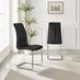 2x Murano Black Dining Chairs