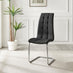 2x Murano Black Dining Chairs