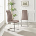 2x Murano Cappuccino Beige Dining Chairs
