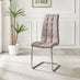 2x Murano Cappuccino Beige Dining Chairs