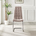 2x Murano Cappuccino Beige Dining Chairs