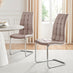 2x Murano Cappuccino Beige Dining Chairs