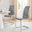 2x Murano Grey Dining Chairs