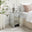 Murano 3 Drawer Mirrored Bedside Table