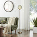 Nadine Green Glass Globe Standing Floor Lamp