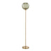 Nadine Green Glass Globe Standing Floor Lamp