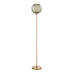 Nadine Green Glass Globe Standing Floor Lamp