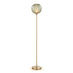 Nadine Green Glass Globe Standing Floor Lamp