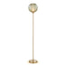 Nadine Green Glass Globe Standing Floor Lamp