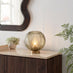Nadine Small Green Glass Globe Table Lamp