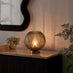 Nadine Small Green Glass Globe Table Lamp