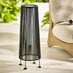 Naples Black Rattan Large Solar Outdoor Lantern