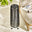 Naples Black Rattan Large Solar Outdoor Lantern