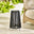 Naples Black Rattan Solar Outdoor Lantern