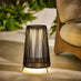 Naples Black Rattan Solar Outdoor Lantern