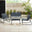 Naxos Grey 4 Seat Garden Sofa & Chairs Set
