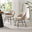 2x Nella Beige Fabric Dining Chairs