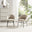 2x Nella Beige Fabric Dining Chairs