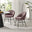 2x Nella Dusky Pink Fabric Dining Chairs