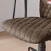 Apres Grey Faux Leather and Wood Swivel Office Chair