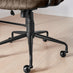Apres Grey Faux Leather and Wood Swivel Office Chair