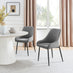 2x Beaumont Grey Fabric Dining Chairs