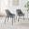 2x Beaumont Grey Fabric Dining Chairs