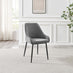 Penrose Oak Round Dining Table & 4 Grey Beaumont Chairs