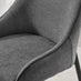 Penrose Black Round Dining Table & 4 Grey Beaumont Chairs