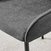 Penrose Black Round Dining Table & 4 Grey Beaumont Chairs