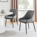 Penrose Oak Round Dining Table & 4 Grey Beaumont Chairs